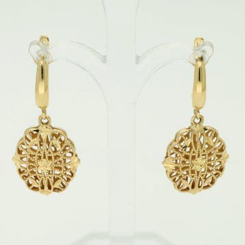 Oorbellen - 14 karaat Geel goud, Sieraden, Tassen en Uiterlijk, Oorbellen, Nieuw