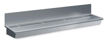 RVS Wasbak 4 Kranen 2400mm  Inclusief Afvoerplug En Spatsche, Ophalen of Verzenden, Nieuw