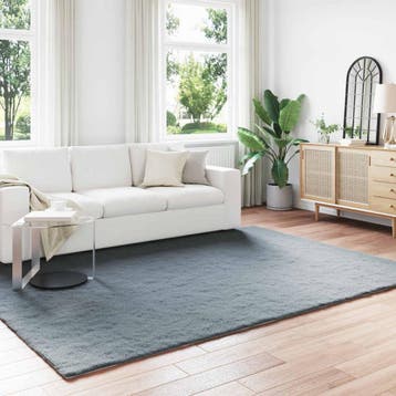 vidaXL Antislip vloerkleed van imitatie konijnenbont OLITE, Verzenden, Nieuw