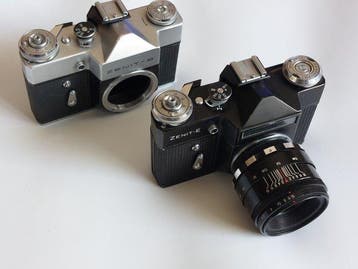 KMZ Krasnogorsk Zenit-E / Zenit-B + MMZ Helios | Analoge, Nieuw