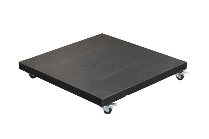 Hawaii verrijdbare parasolvoet 90 kg. - Black Polished, Tuin en Terras, Parasols, Parasolvoet, Nieuw, Verzenden