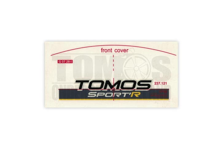 Tomos Sticker SportR Koplampkap, Fietsen en Brommers, Brommeronderdelen | Algemeen, Nieuw, Ophalen of Verzenden