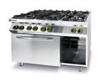Gasfornuis Kitchen Line 6 Pits Met Elektrische Heteluchtoven, Ophalen of Verzenden, Nieuw in verpakking
