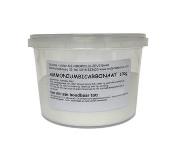 Molen de Hoop Ammoniumbicarbonaat 100gr, Verzenden, Nieuw