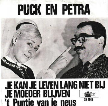 vinyl single 7 inch - Puck En Petra - Je Kan Je Leven Lan..., Verzenden, Zo goed als nieuw, 7 inch, Nederlandstalig