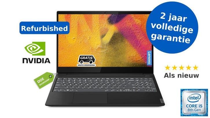 Refurbished Lenovo ideapad S340-15IWL volledig Gebruiksklaar, Computers en Software, Windows Laptops, 3 tot 4 Ghz, SSD, 15 inch