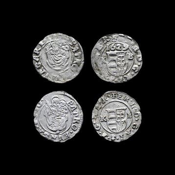 Koninkrijk Hongarije. Ferdinand II (1618-1637 AD). Lot of 2