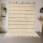 Wit Berbertapijt – Stijl Beni Ouarain - Tapijt - 256 cm -, Antiek en Kunst