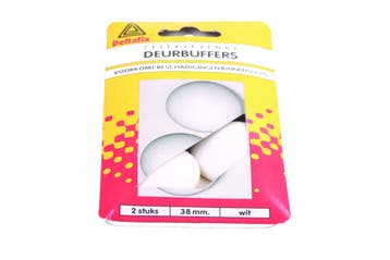 12 stuks Deltafix Deurbuffers ø38mm Wit 2st, Ophalen of Verzenden, Nieuw