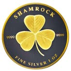 Niue. 2 Dollars 2022 1oz Niue Shamrock Black Ruthenium 24kt