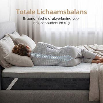 2dekans | Sleeptime Twin Motion Topper 90x200 cm -, Ophalen of Verzenden, Zo goed als nieuw