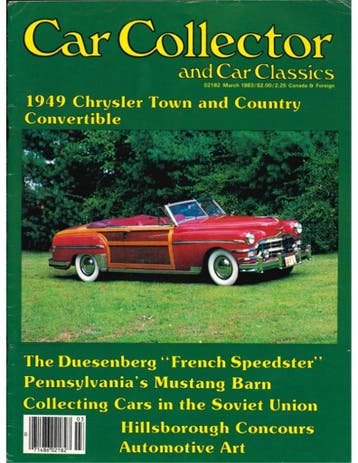 1983 CAR COLLECTOR AND CAR CLASSICS MAGAZINE 03 ENGELS, Nieuw, Author