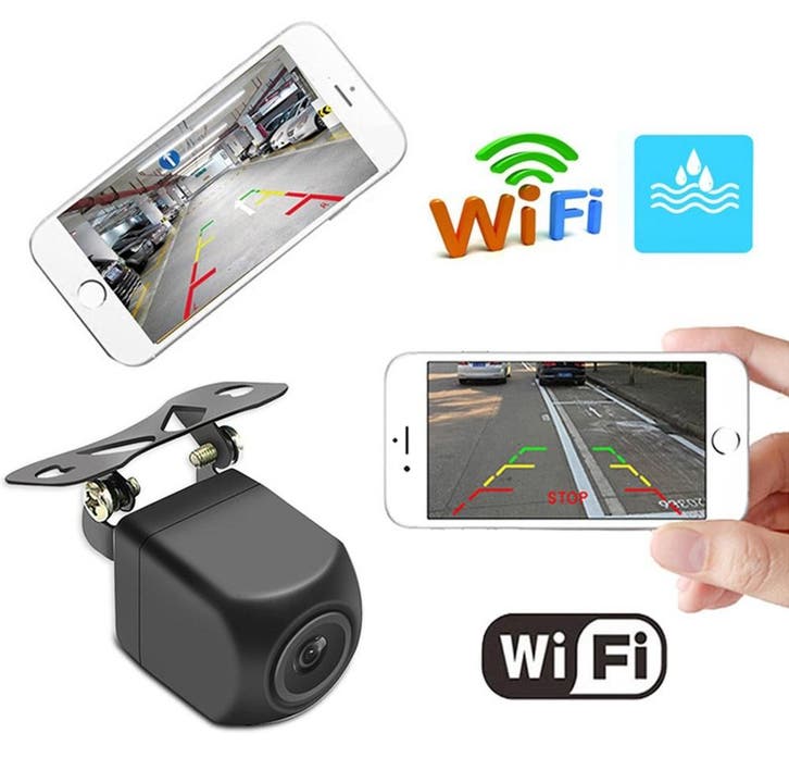 Draadloze Wifi Achteruitrijcamera APP, Auto diversen, Auto-accessoires, Verzenden