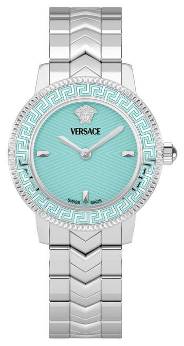 Versace VEUCA0324 V-Icon dameshorloge 30 mm, Overige merken, Staal, Verzenden, Polshorloge