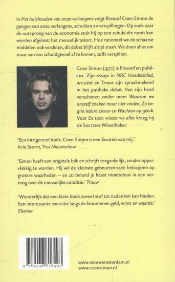 Het huishouden van onze verlangens 9789046816493 Coen Simon, Verzenden, Zo goed als nieuw, Coen Simon