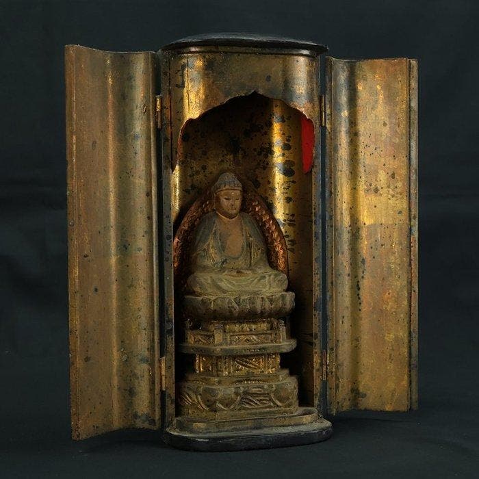 Butsudan - Hout - 1900-1910, 1910-1920, 1920-1930 - Amida, Antiek en Kunst, Antiek | Overige Antiek