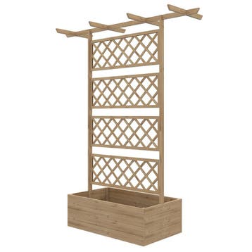 Verhoogd Bed Van Hout, Tuinbed Met Dak, Plantenbed Met Klimr, Tuin en Terras, Verzenden
