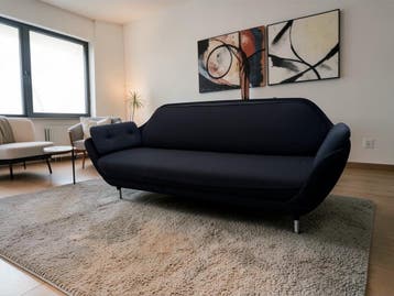 Fritz Hansen Favn Sofa - Zwarte Bank - Uitstekende Staat, Verzenden, Zo goed als nieuw