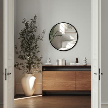 Ronde wandspiegel Fiona met aluminiumframe - 50 cm, Verzenden, Nieuw