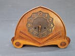 Amsterdamse School klok - Art Deco Hout, Metaal - 1920-1930, Antiek en Kunst, Antiek | Klokken