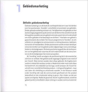Gebiedsmarketing, Ophalen of Verzenden, Nieuw