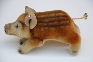 Steiff: wild varken, 1965. - Teddybeer - 1960-1970 -