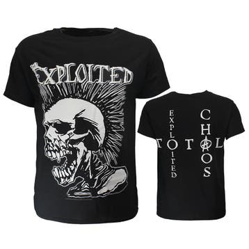 The Exploited Mohican Skull T-Shirt, Verzenden, Nieuw