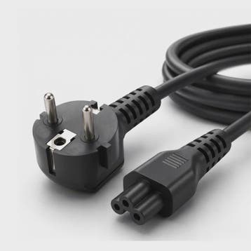 EU Stroomkabel IEC320 C5 - 0.5m, 1.2m of 5m - Voor Laptops,, Verzenden, Nieuw