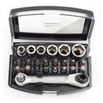 Benson 24-delige doppenset met ratel - industriële kwalit.., Ophalen of Verzenden, Nieuw