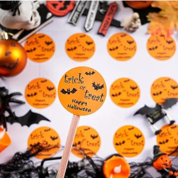20x Sticker - Halloween - Trick of Treat - Happy hallowee..., Ophalen of Verzenden, Nieuw, Meerdere stickers