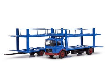 IXO 1:43 - Model vrachtwagen - MAN Car Transporter + Trailer, Nieuw