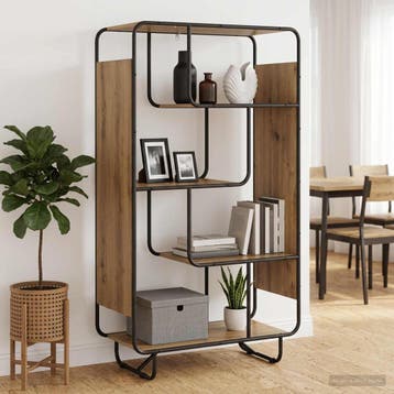 vidaXL buffetkast Artisanaal eiken 80 x 37,5 x 144 cm, Minder dan 50 cm, Verzenden, Nieuw, Minder dan 100 cm