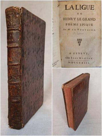 VOLTAIRE - ( La Henriade ) La Ligue ou Henry le Grand. Poème
