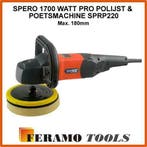 SPERO 1700Watt PRO Polijst &amp; poetsmachine SPRP220 max. 180mm, Ophalen of Verzenden, Nieuw, 1200 watt of meer, Overige typen