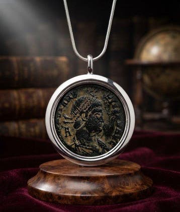 Oud-Romeins, Keizerrijk Brons Munthanger - ConstanciolI /