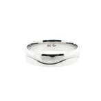 Witgouden (trouw)ring, Gebruikt, Overige kleuren, 19 tot 20, Heer