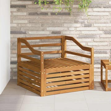 vidaXL Tuinbank Naturel, Tuin en Terras, Verzenden, Nieuw