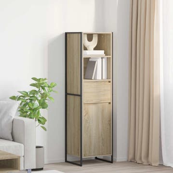 vidaXL Boekenkast Sonoma Eiken 43 x 36 x 150.5 cm Bewerkt, Minder dan 50 cm, Verzenden, Nieuw, Minder dan 100 cm