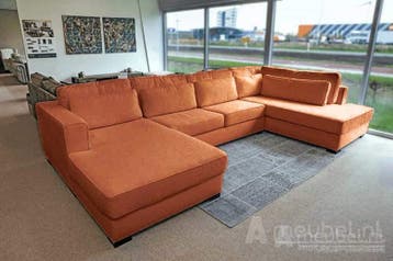 U-Bank Arnhem - u-banken - Cognac, Nieuw, 150 cm of meer, Stof, 300 cm of meer
