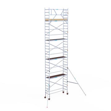 Rolsteiger Basic 75x250 10,2m werkhoogte tegen de gevel, Doe-het-zelf en Verbouw, Steigers, Verzenden, Nieuw, Rolsteiger of Kamersteiger