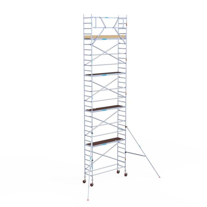 Rolsteiger Basic 75x250 10,2m werkhoogte tegen de gevel, Doe-het-zelf en Verbouw, Steigers, Rolsteiger of Kamersteiger, Nieuw