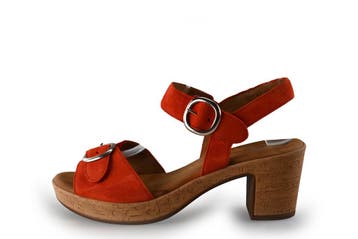 Gabor Sandalen in maat 40½ Rood, Verzenden, Gabor, Sandalen of Muiltjes, Zo goed als nieuw