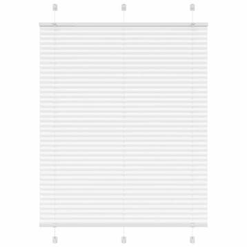 Wit plissegordijn 105cm | Tweedekansje | OP=OP, Huis en Inrichting, Ophalen of Verzenden, Nieuw, Wit