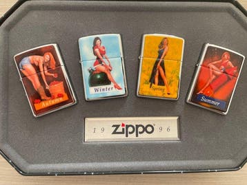 Zippo - Pinup girls - The Four Seasons - Aansteker - Staal,, Nieuw
