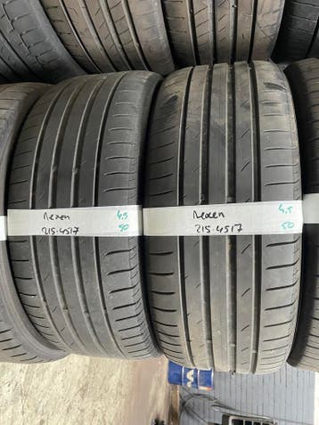 215-45-17 Nexen Zomerbanden 4.5mm Incl Montage 215 45 17, Ophalen, 17 inch, Band(en), Personenwagen