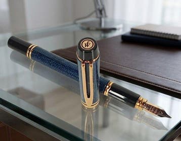 Waterman - Le man 200 Rhapsody Blue-pennino in oro 18 kt -, Nieuw