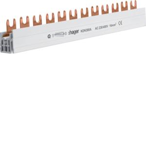 HAGER KDN380A KAMRAIL 3P 12MOD 80A QB, Ophalen of Verzenden, Nieuw, Groepenkast