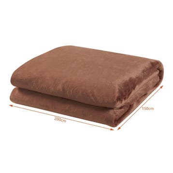 [en.casa] Elektrische deken Archi warmtedeken 200x150 cm bru, Verzenden, Nieuw