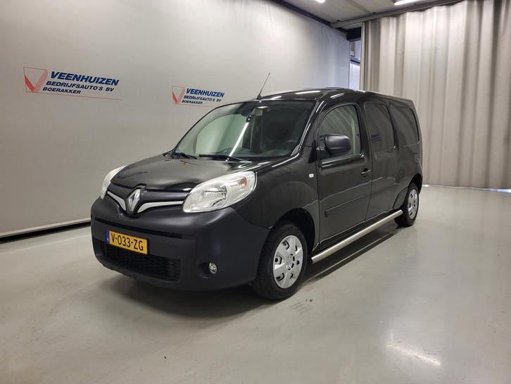 Renault Kangoo 1.5dCi 95pk L2/H1 Euro 6!, Auto's, Bestelauto's, Onderhoudsboekje, Lease, Handgeschakeld, Zwart, Financial lease