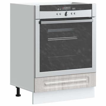vidaXL Ovenkast Kalmar bewerkt hout grijs sonoma eiken, Verzenden, Nieuw, Grijs